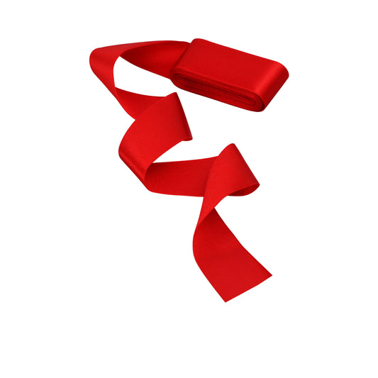 Red satin ribbon