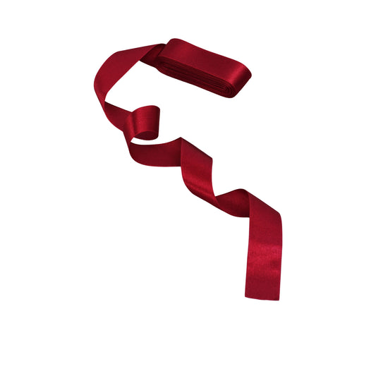 Burgundy satin ribbon