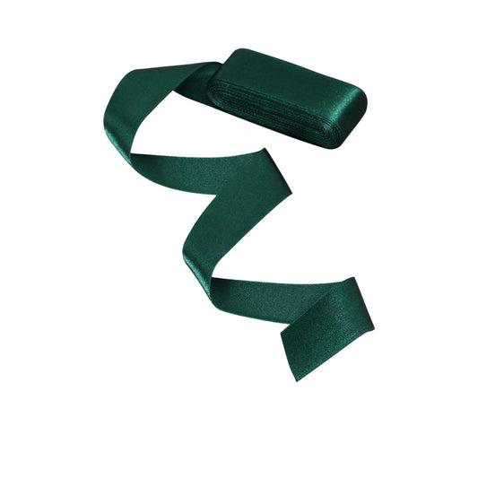 Hunter green satin ribbon