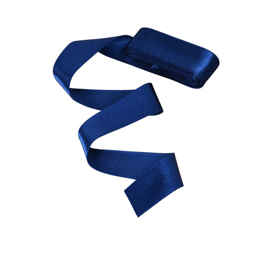 Navy blue satin ribbon
