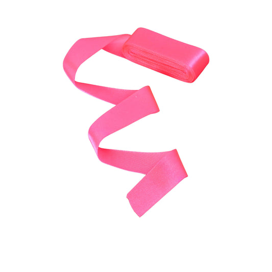 Neon pink satin ribbon