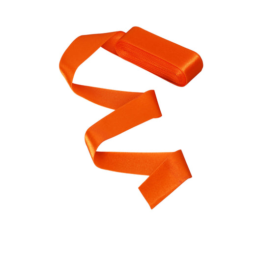 Orange satin ribbon