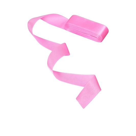 Pink satin ribbon