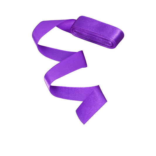 Purple satin ribbon