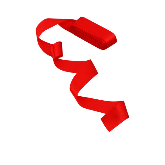 Red satin ribbon