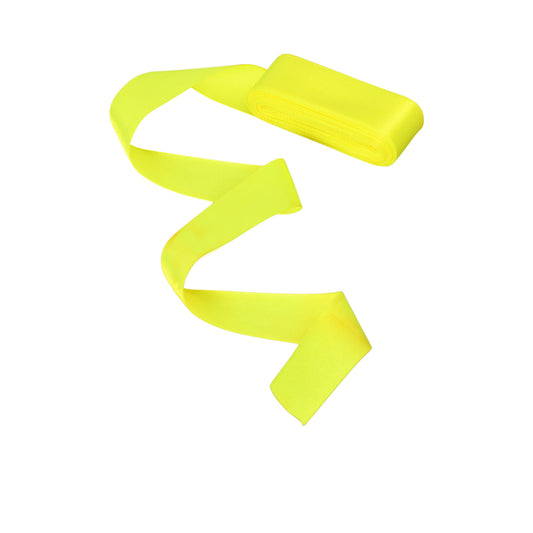 Neon yellow satin ribbon
