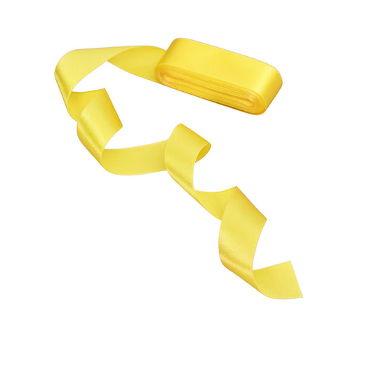 Yellow satin ribbon