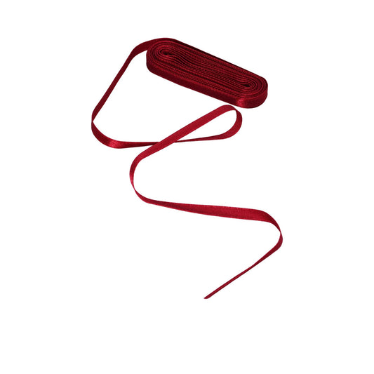 Burgundy satin ribbon