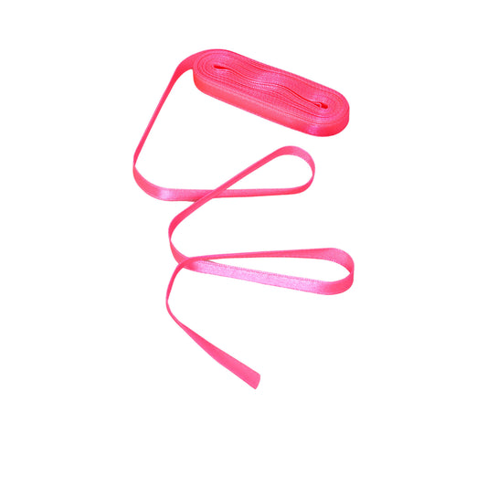 Neon pink satin ribbon