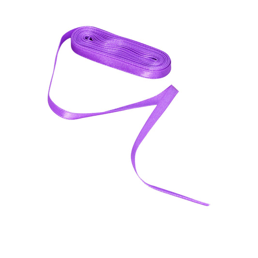 Purple satin ribbon