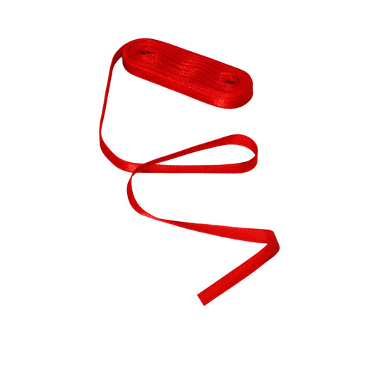Red satin ribbon