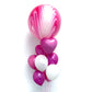 Pink and white balloon bouquet