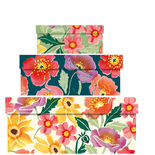 Colourful flowers gift box