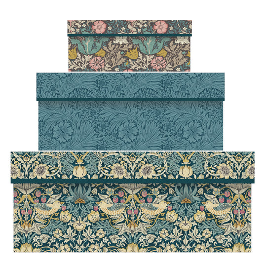 Intricate flower and bird motifs gift box