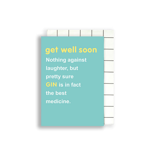 Funny get well soon greeting card