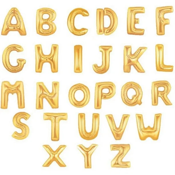 Alphabet foil balloons 40"