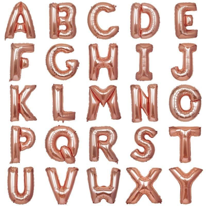 Alphabet foil balloons 40"