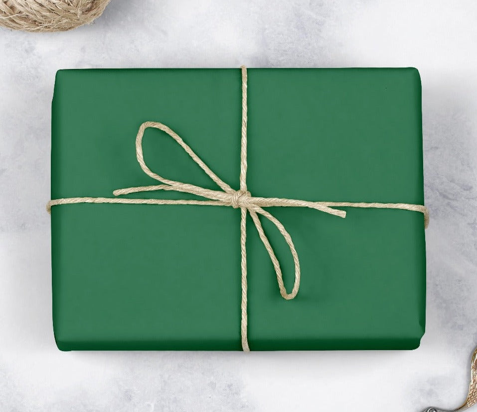 Dark green wrapping paper