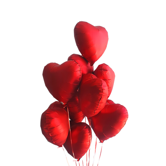 Foil Balloon Bunch heart 18"