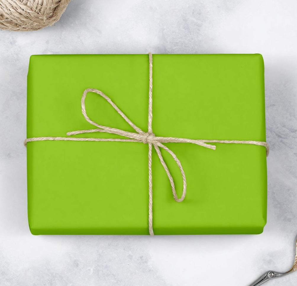 Light green wrapping paper